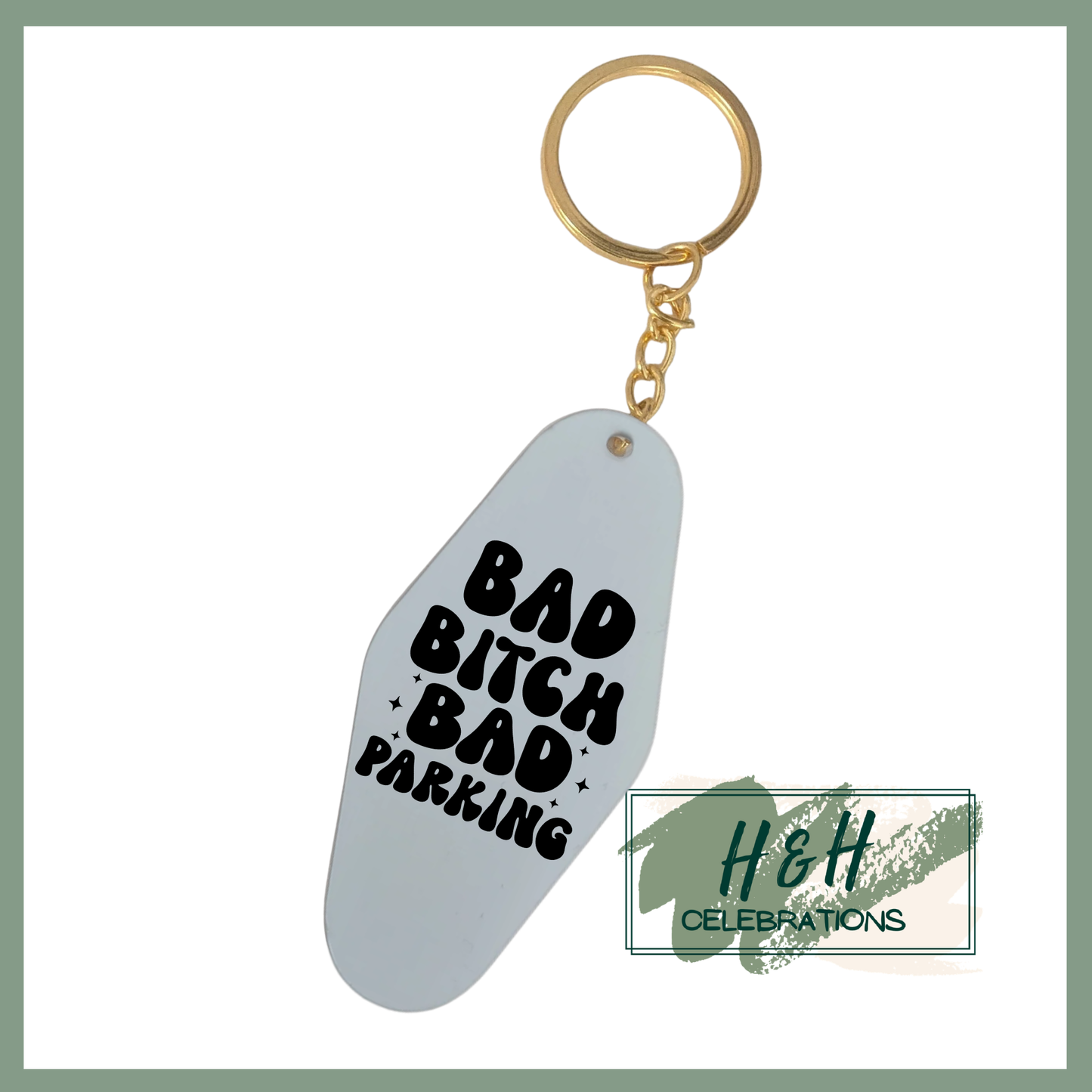 Bad Bitch Bad Parking Motel/Hotel Keyring