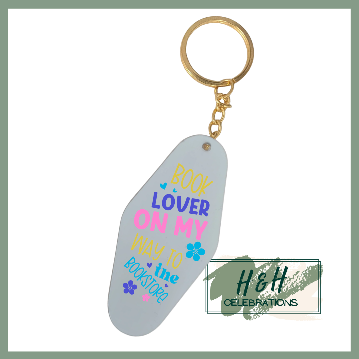 Book Lover On My Way To The Bookstore Motel/Hotel Keyring