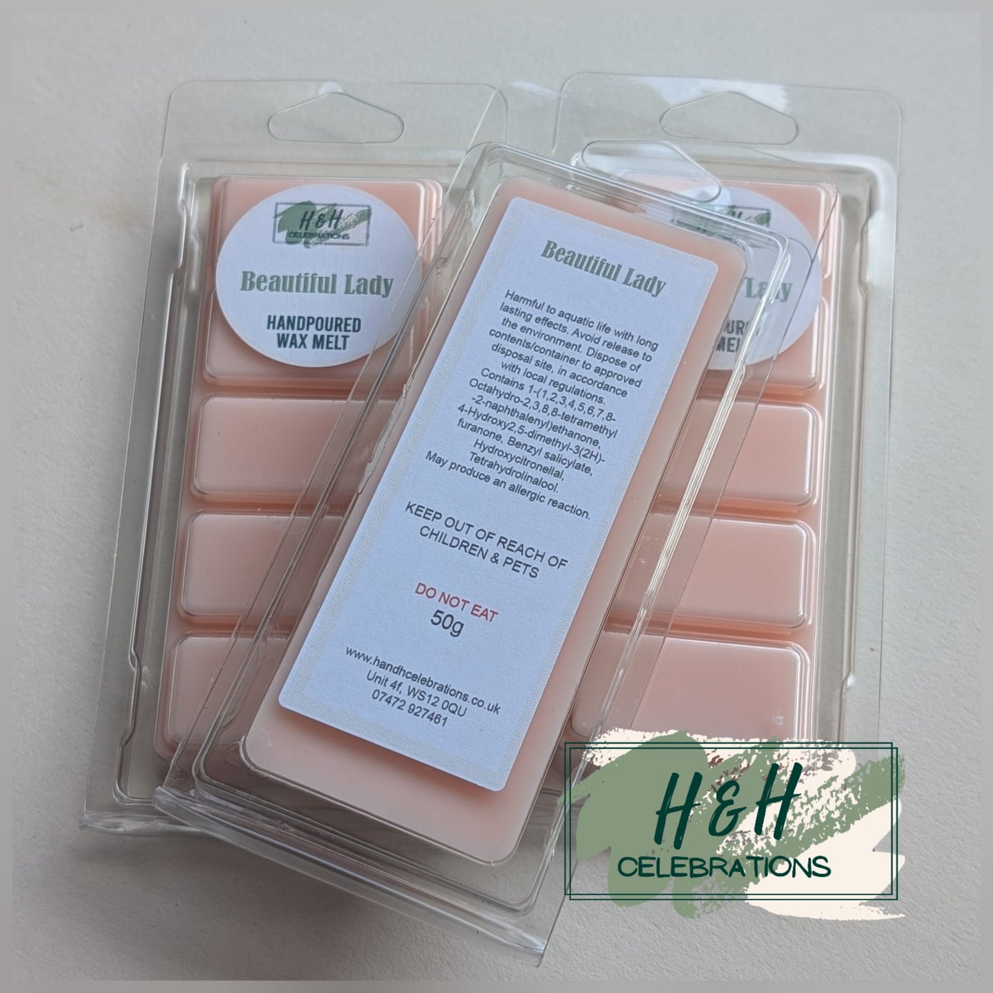 Beautiful Lady Wax Melt Snap Bar