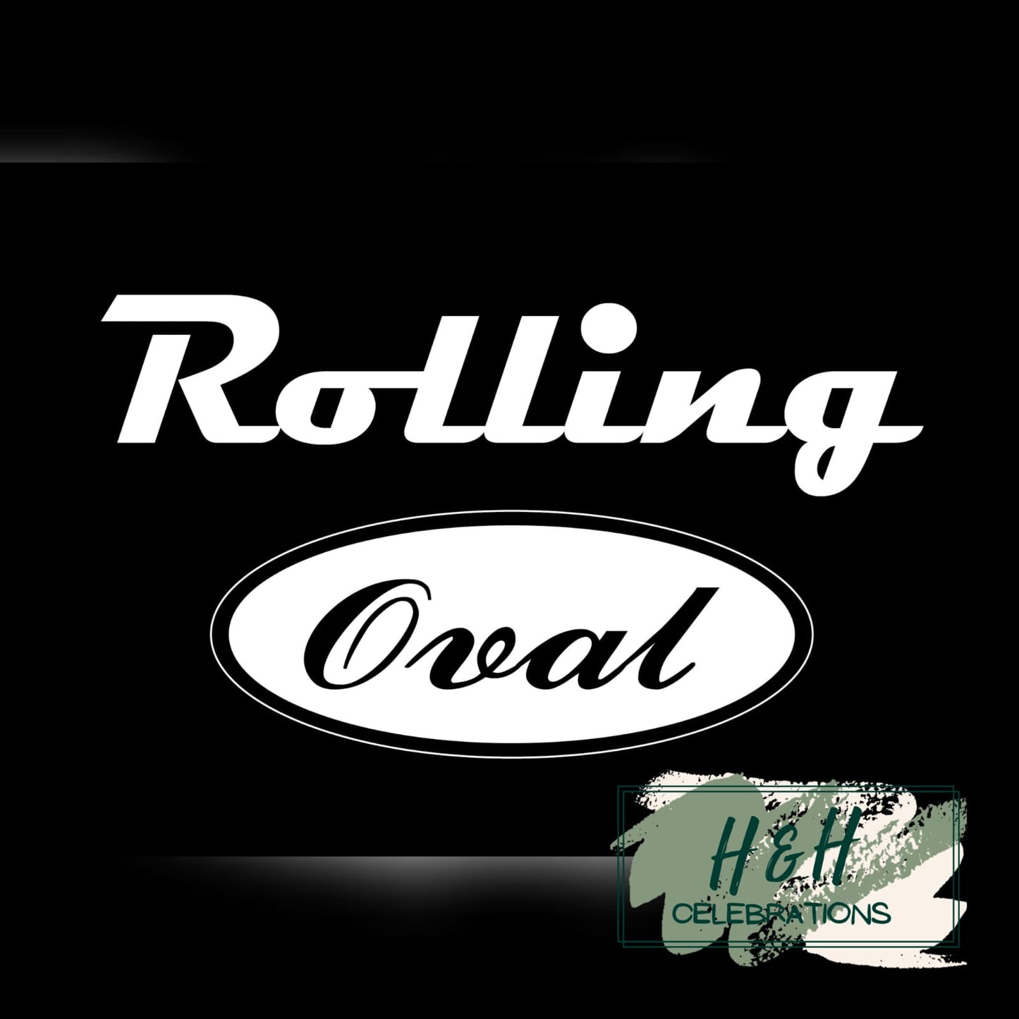 Rolling Oval Glass Clock
