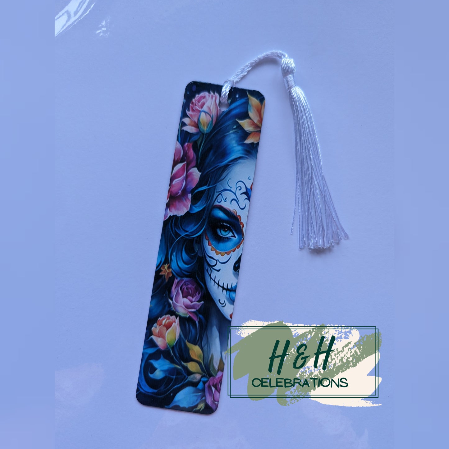 Blue Day Of The Dead Girl Bookmark