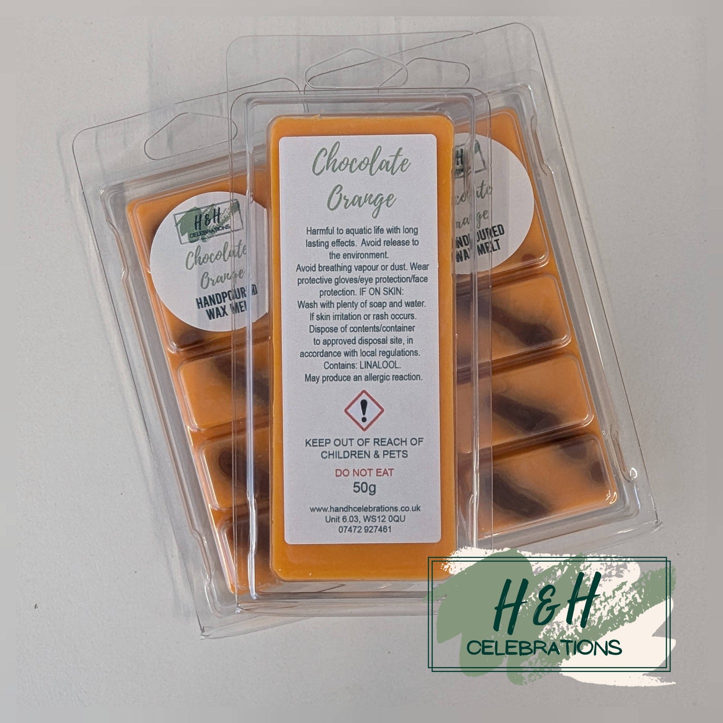 Chocolate Orange Wax Melt Snap Bar