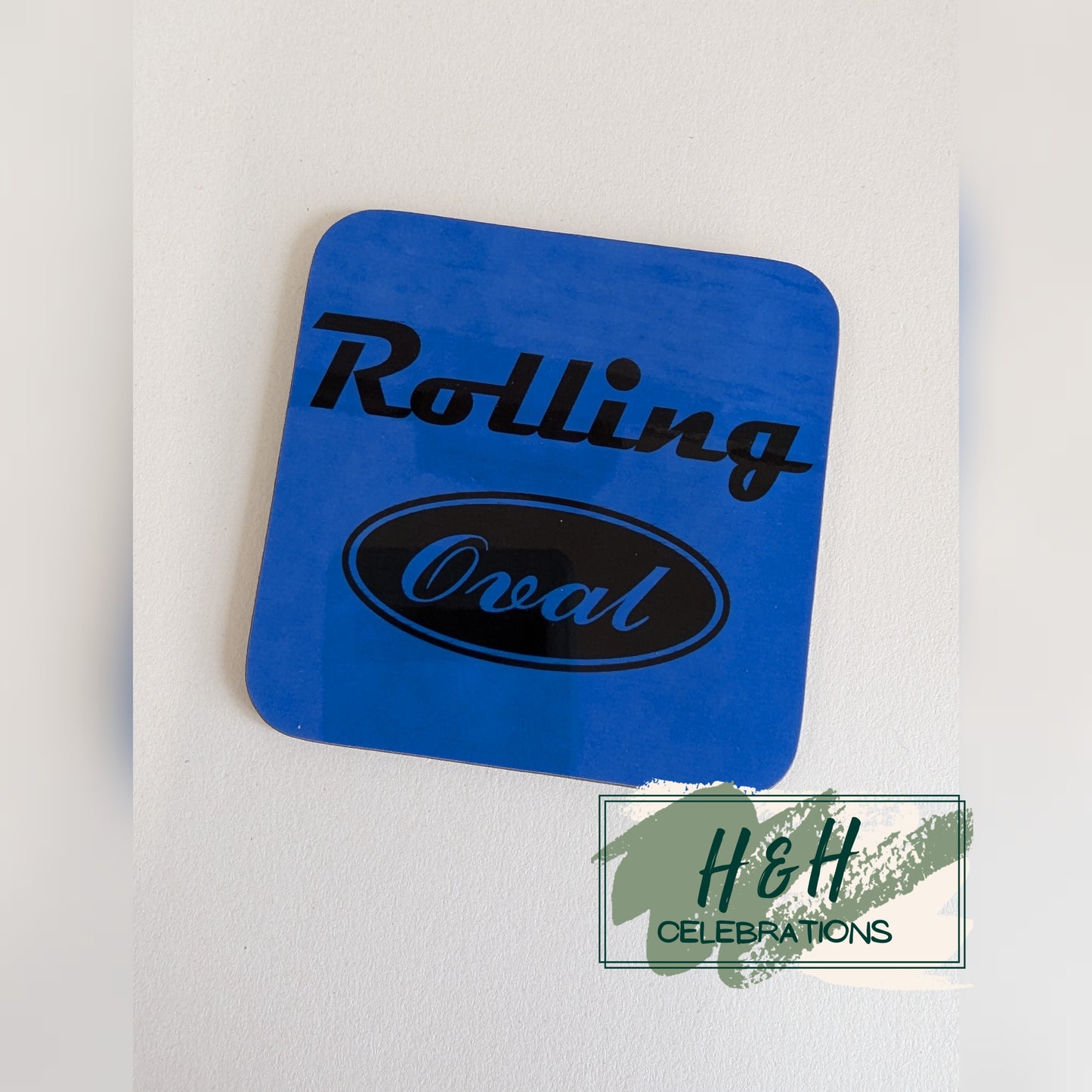 Rolling Oval Mdf Coaster