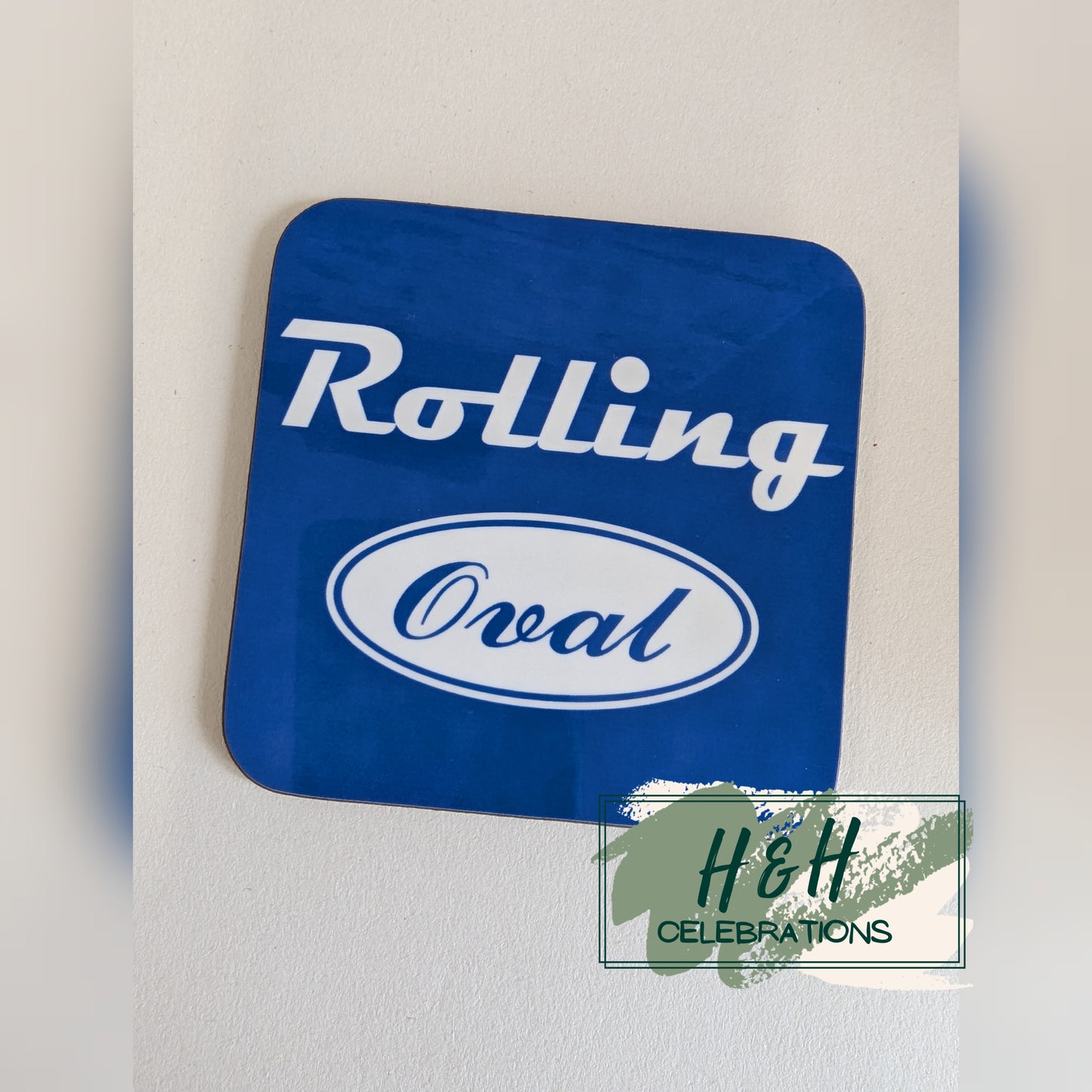 Rolling Oval Mdf Coaster