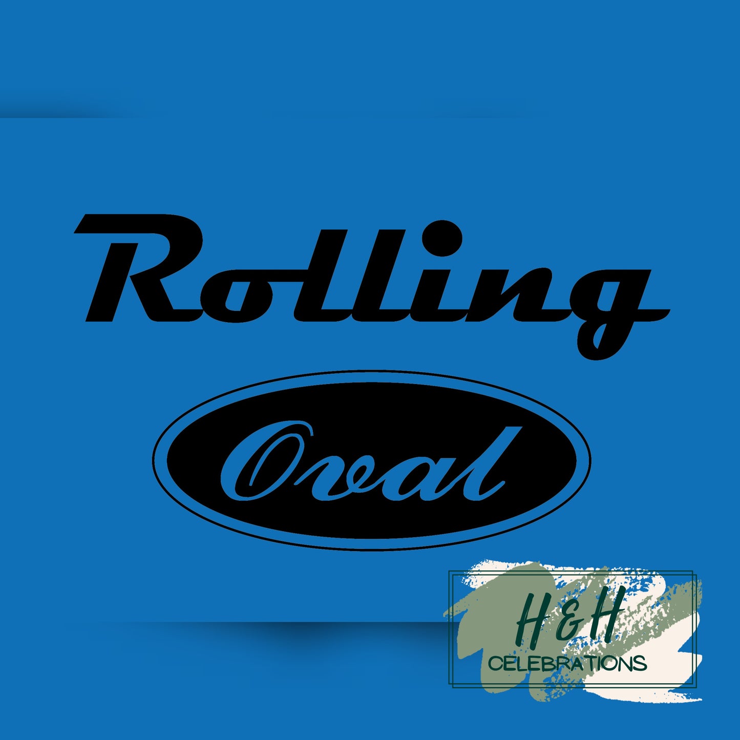 Rolling Oval Glass Clock