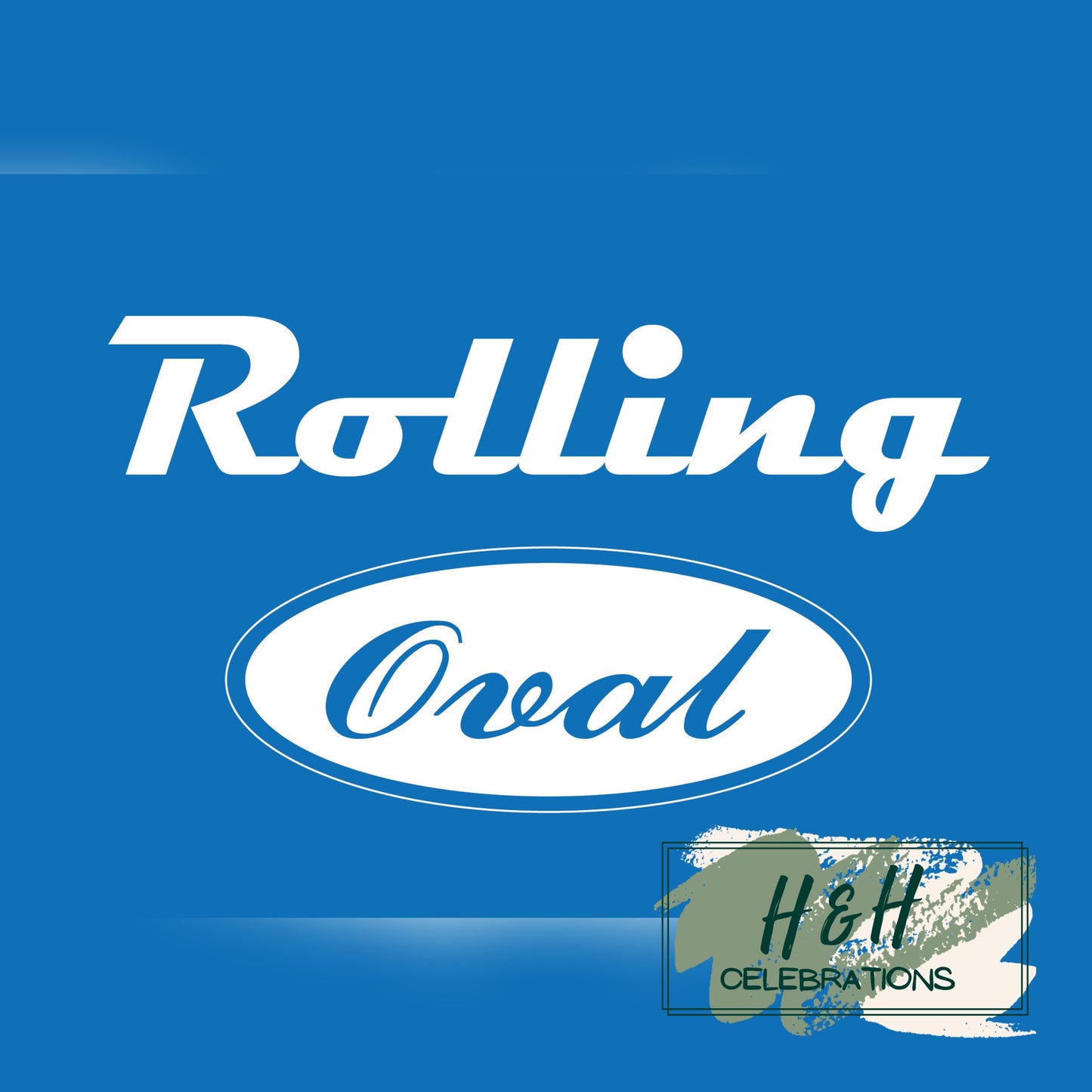 Rolling Oval Glass Clock