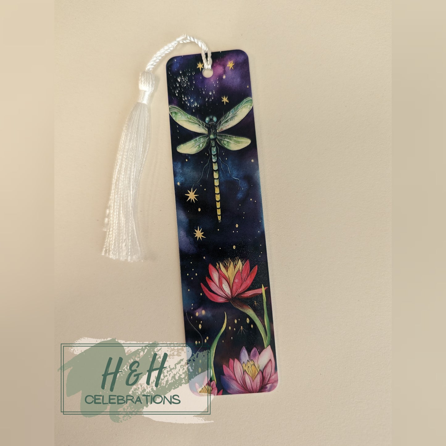 Vibrant Dragonfly Bookmark