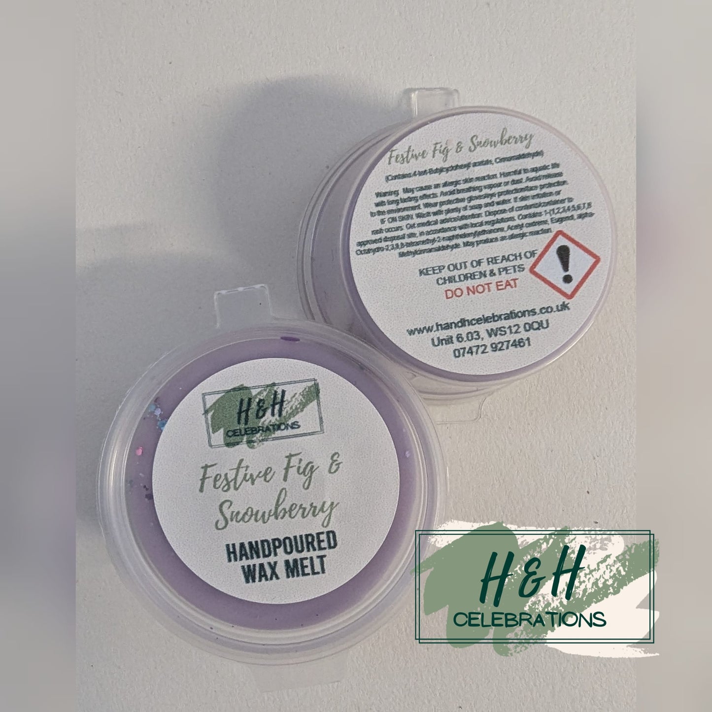 Festive Fig & Snowberry Wax Melt Shot Pot