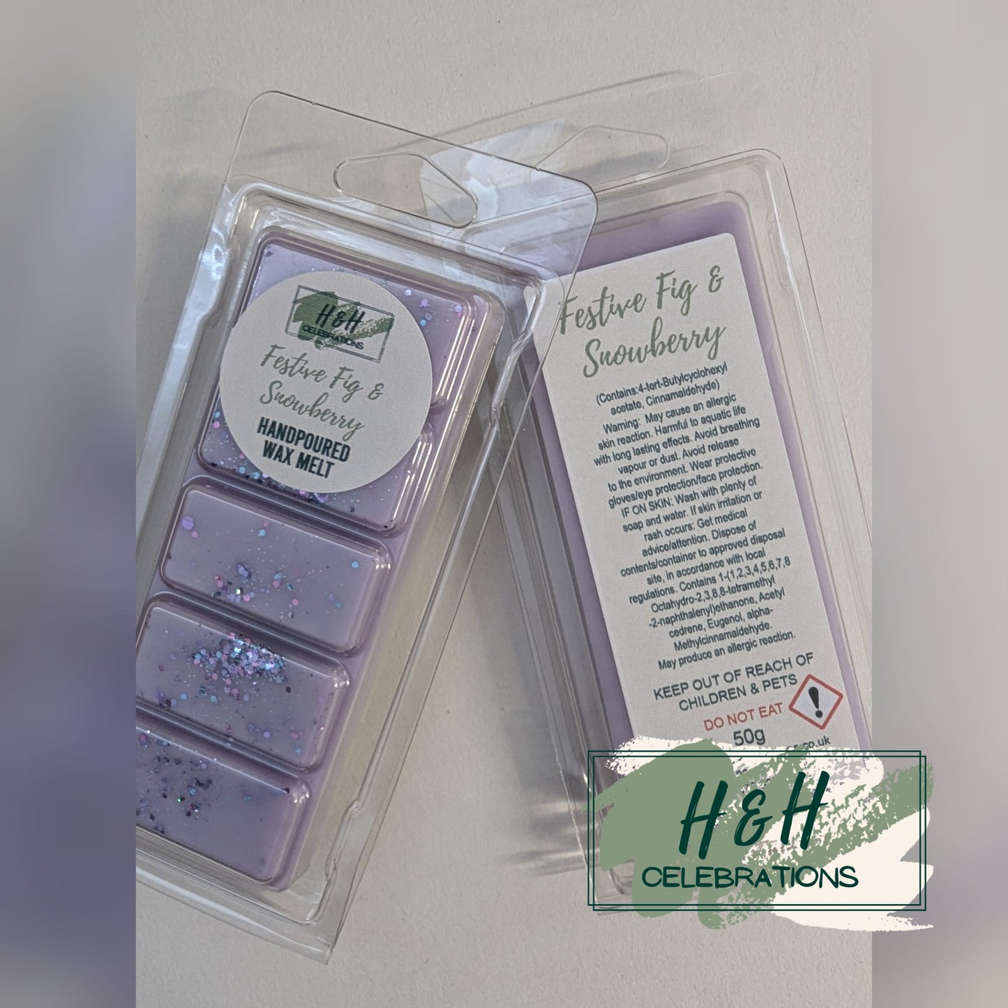 Festive Fig & Snowberry Wax Melt Snap Bar