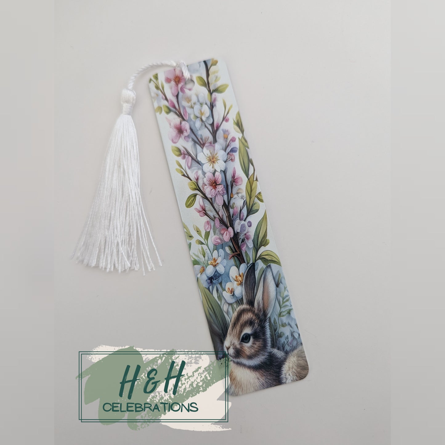 Floral Bunny Bookmark