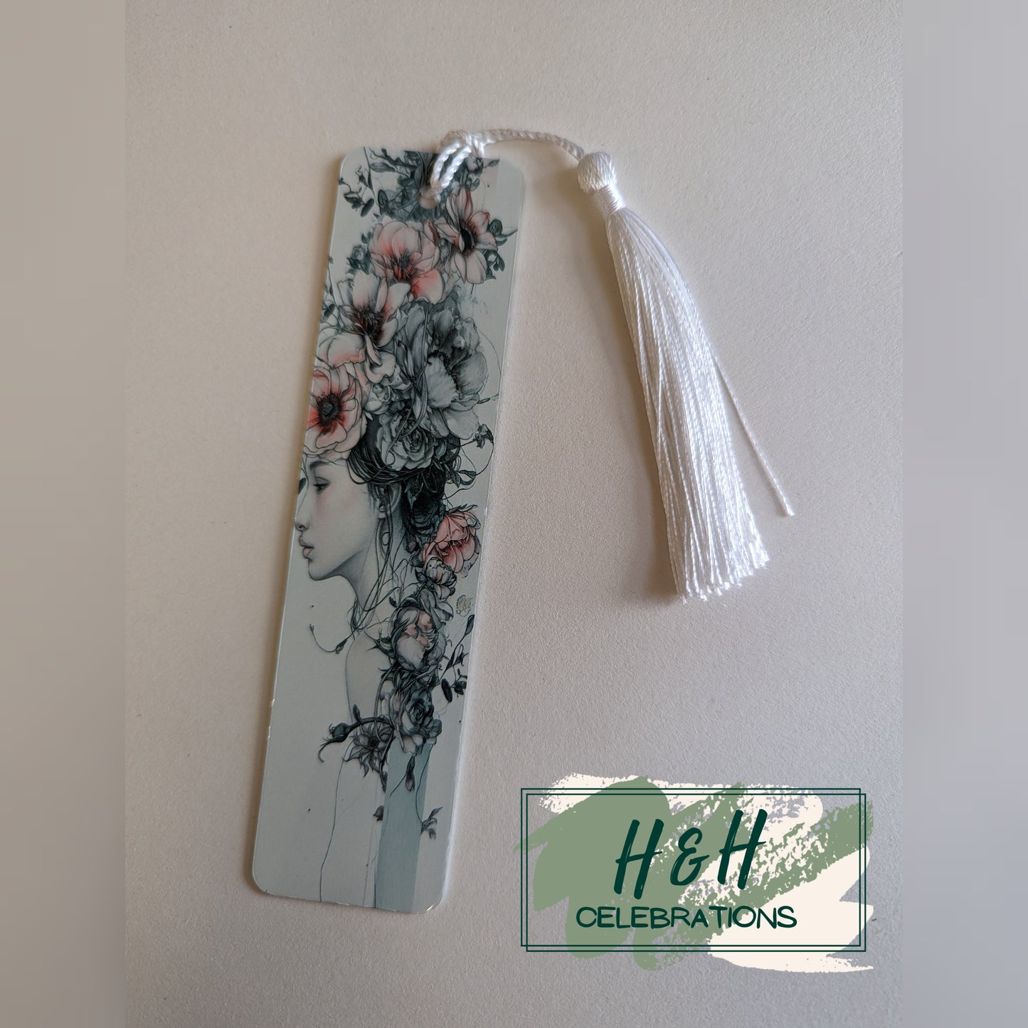 Floral Lady Bookmark