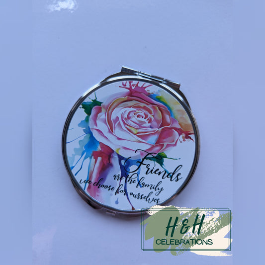 Friends Are The Family We Choose Compact Mirror