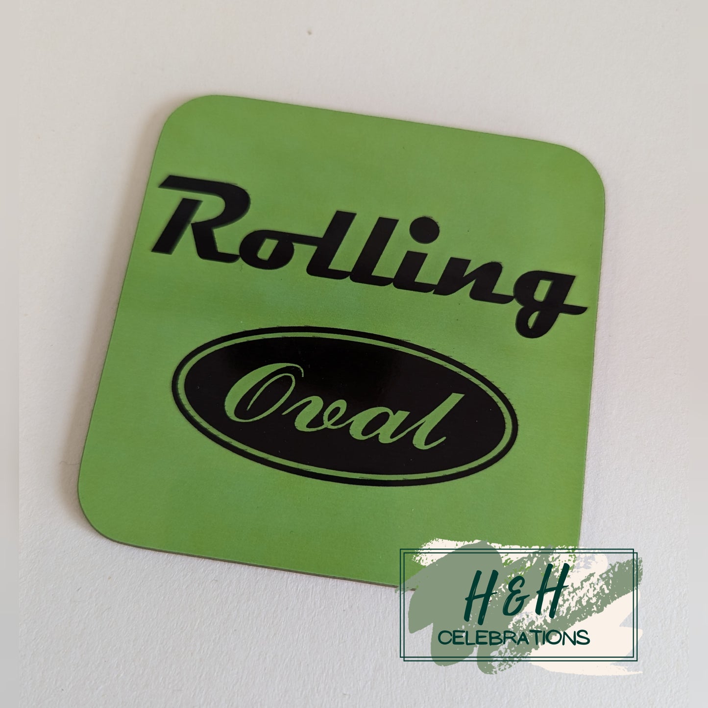 Rolling Oval Mdf Coaster
