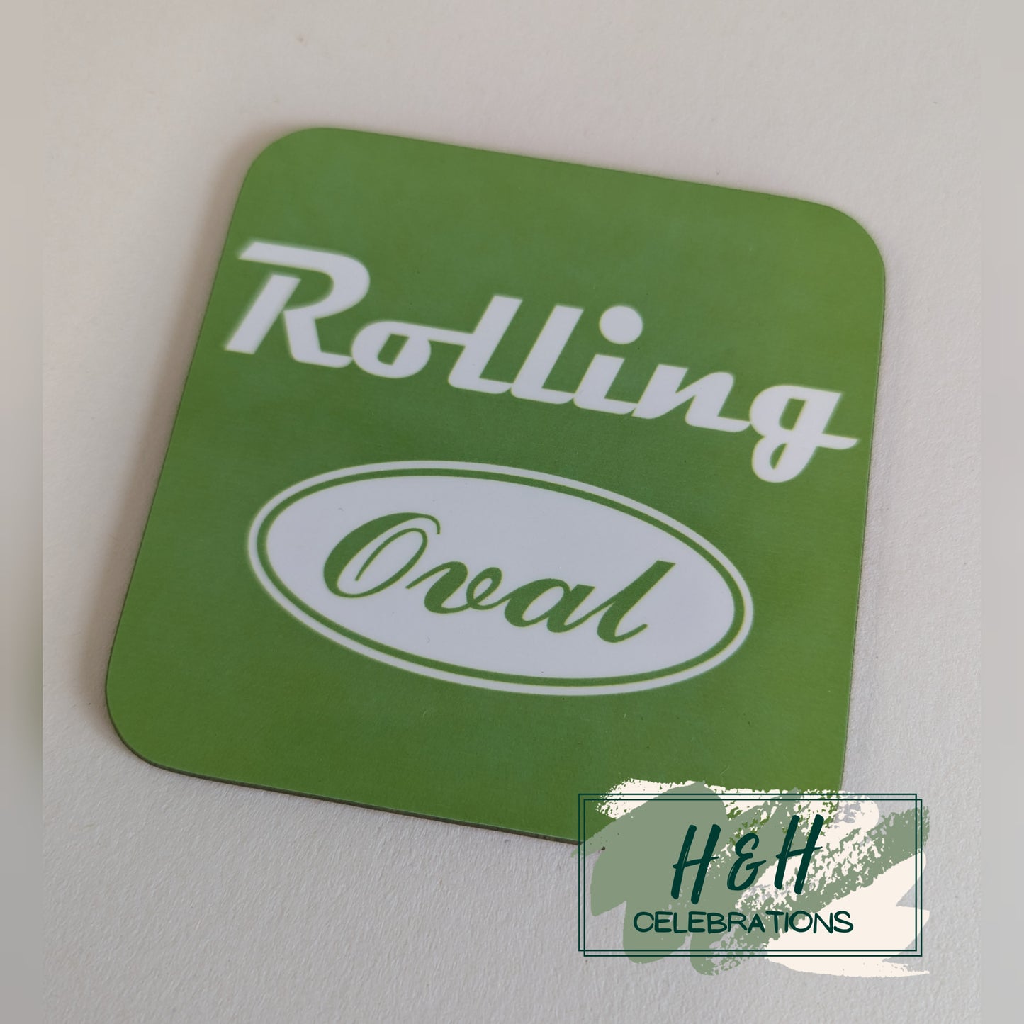 Rolling Oval Mdf Coaster
