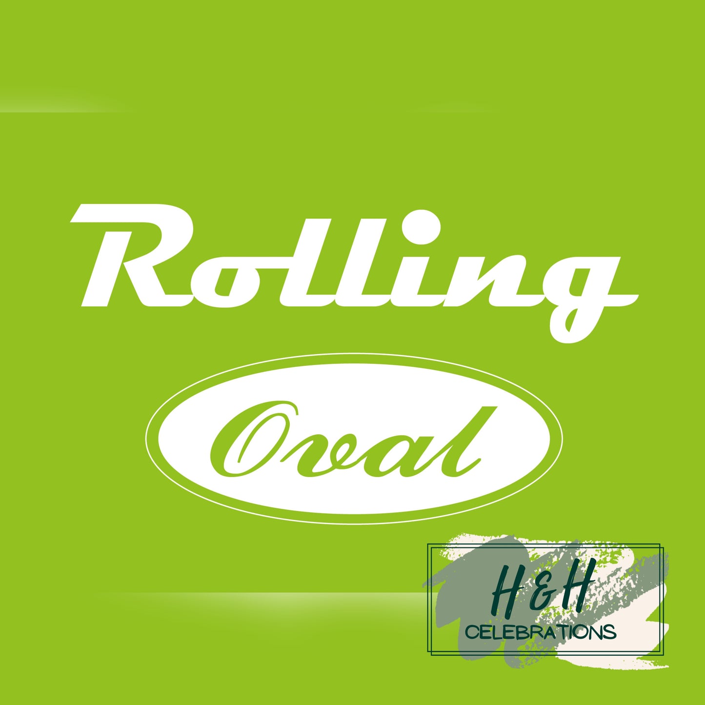 Rolling Oval Glass Clock