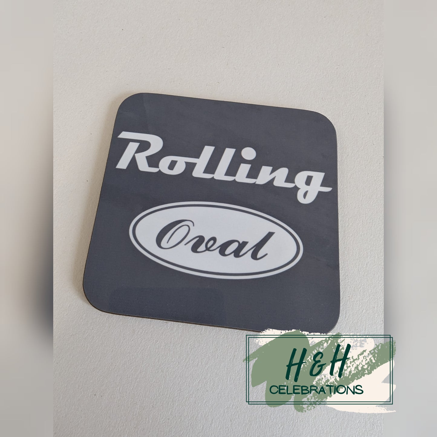 Rolling Oval Mdf Coaster
