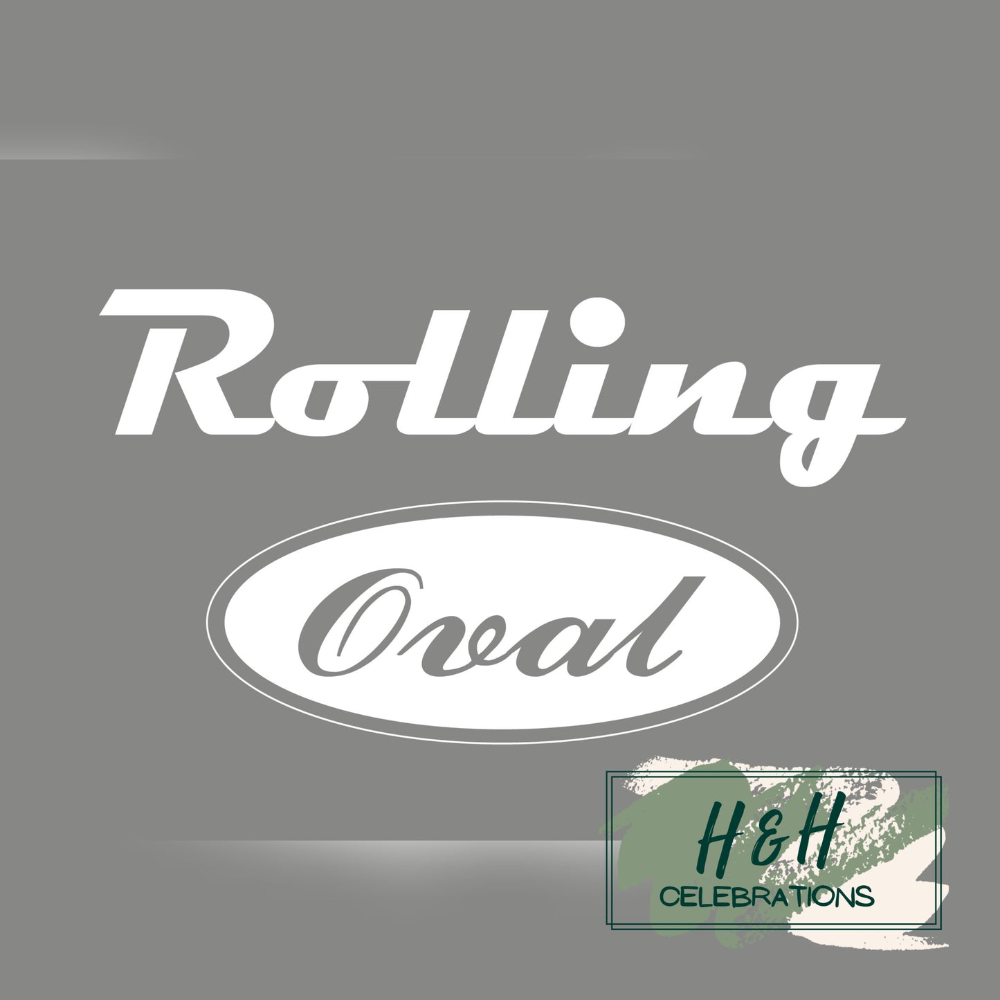 Rolling Oval Glass Clock