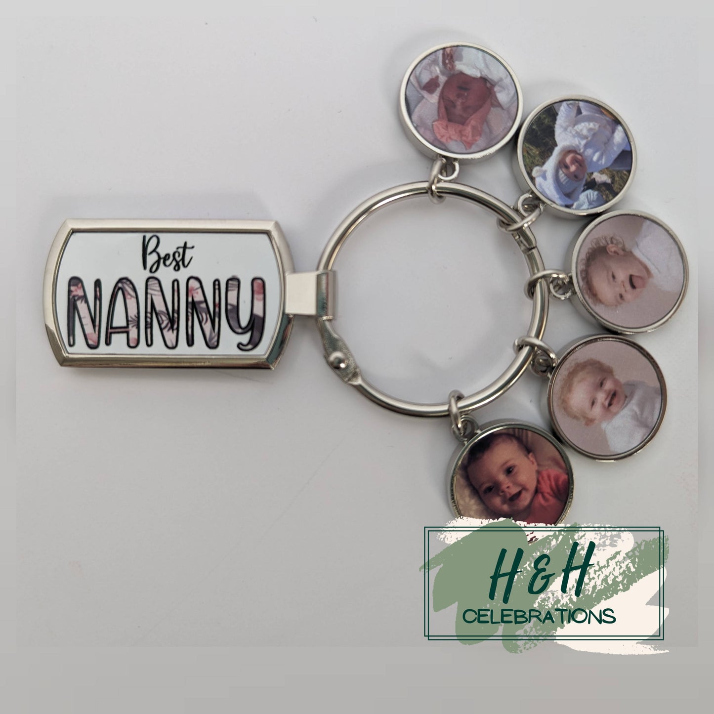 Personalised Photo Charm Keyring