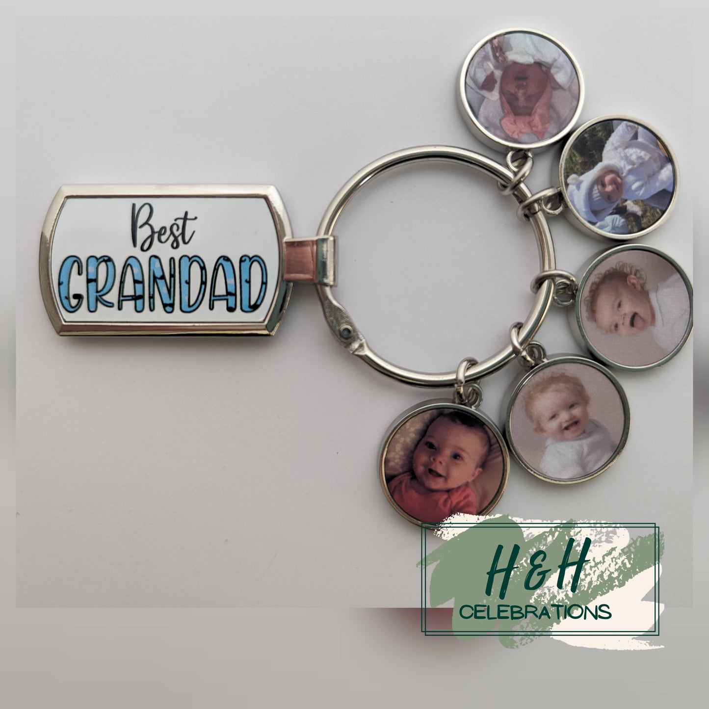 Personalised Photo Charm Keyring