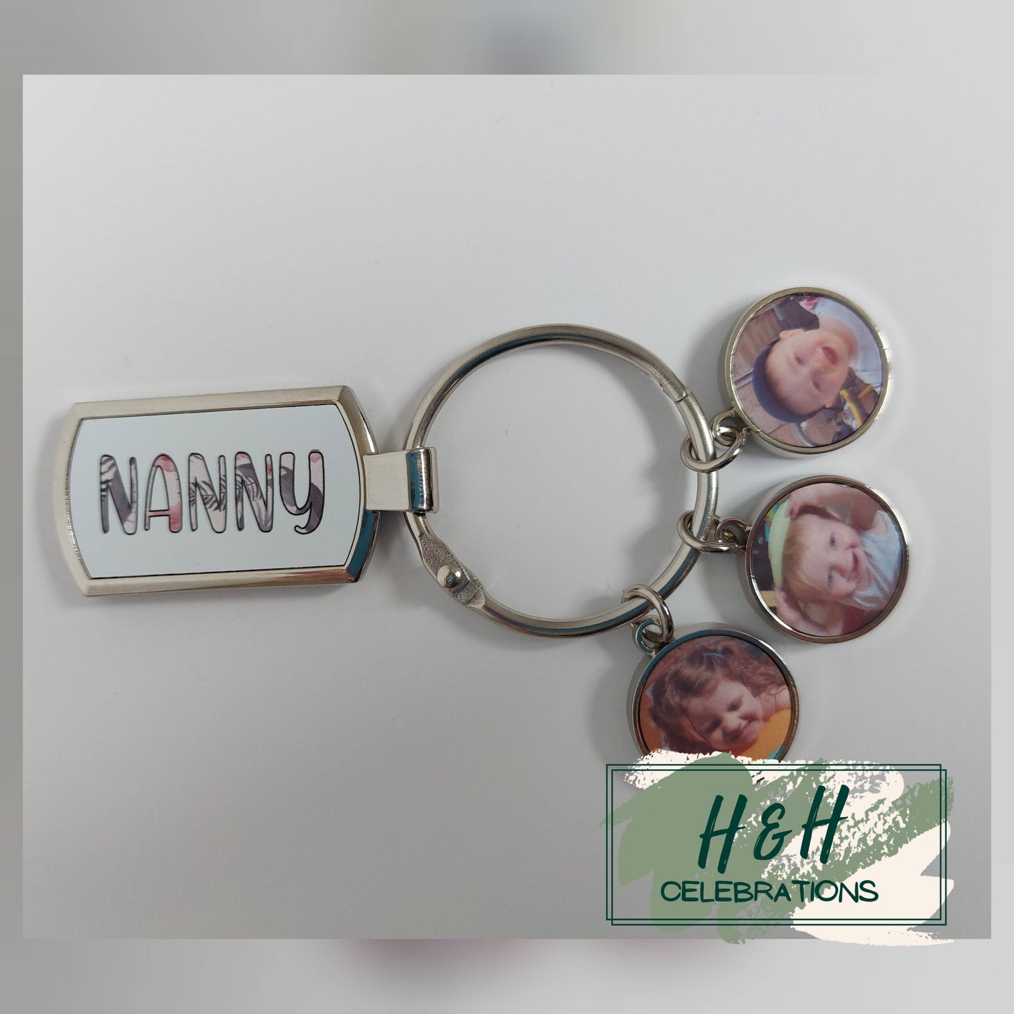 Personalised Photo Charm Keyring