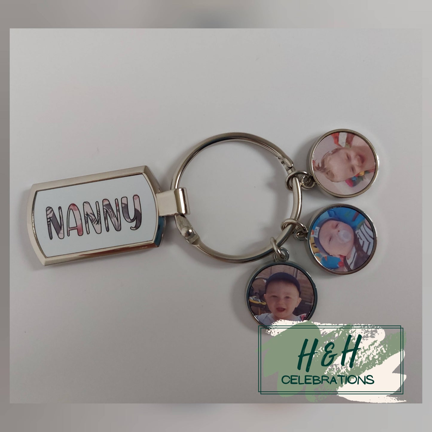 Personalised Photo Charm Keyring