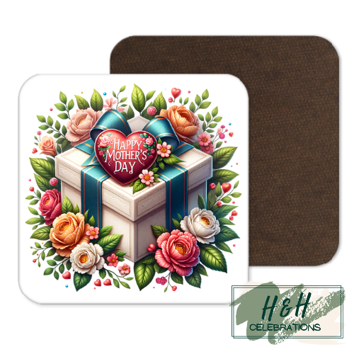 Happy Mother's Day Gift Box MDF Coaster