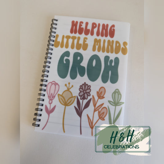 Helping Little Minds Grow A5 Lined Notepad