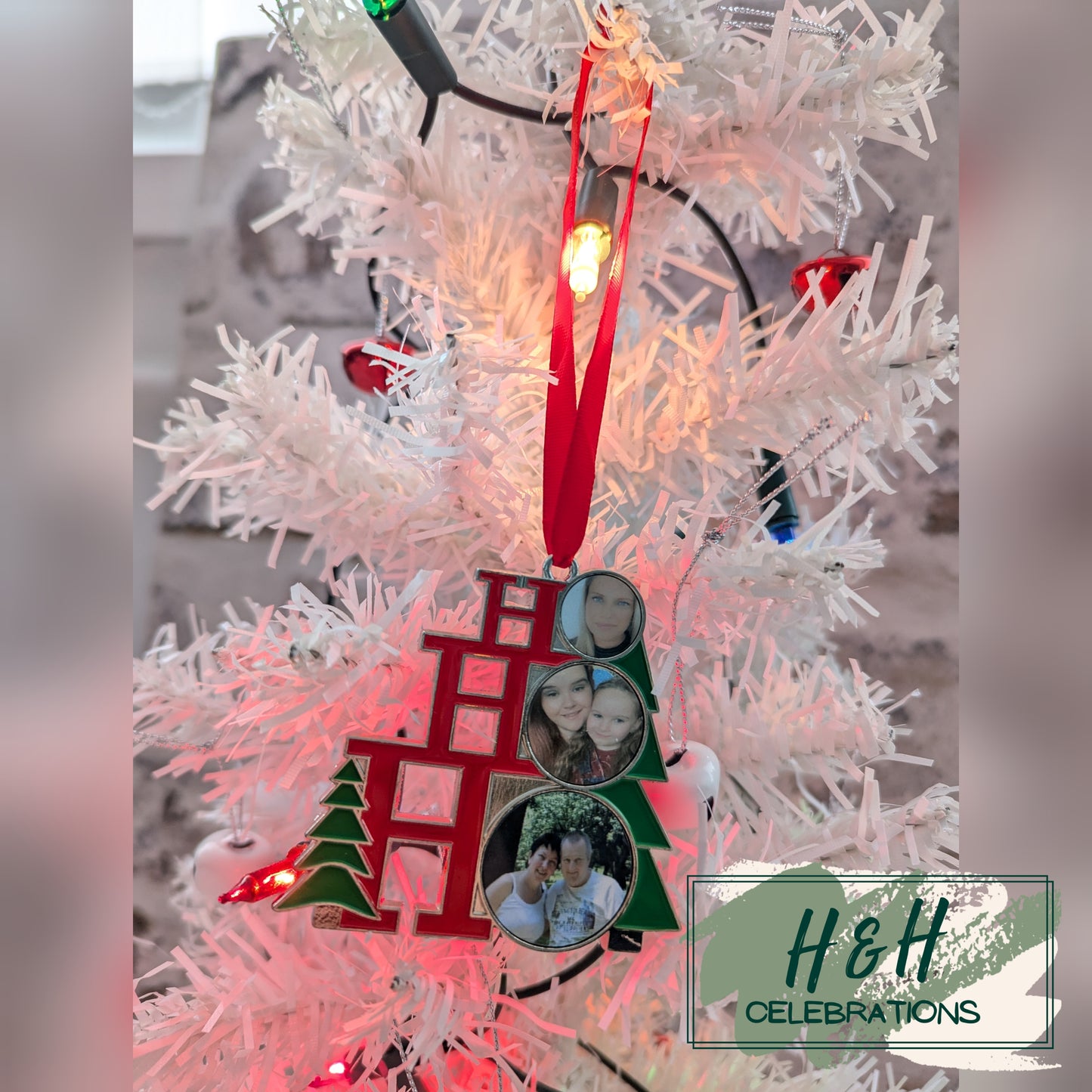 Personalised Ho Ho Ho Christmas Tree Decoration