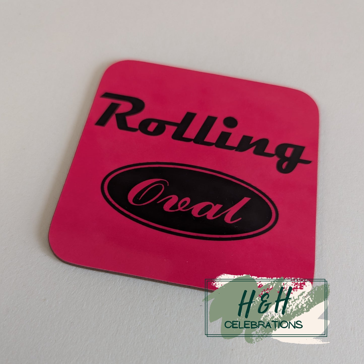 Rolling Oval Mdf Coaster