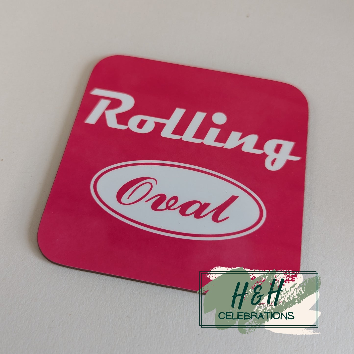 Rolling Oval Mdf Coaster