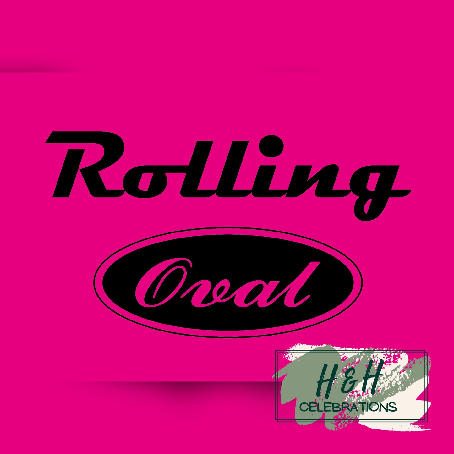 Rolling Oval Glass Clock