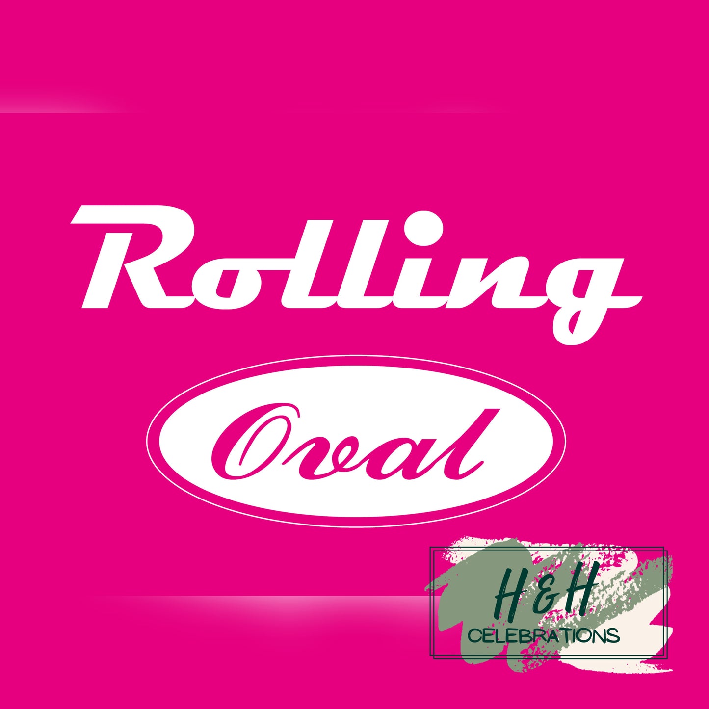 Rolling Oval Glass Clock