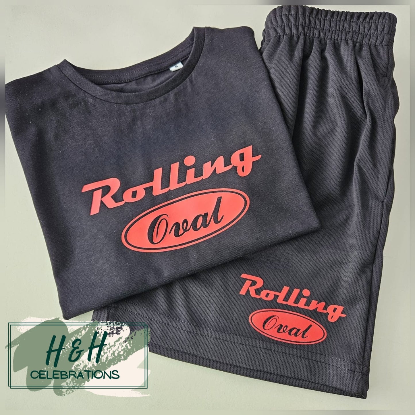 Rolling Oval Boys Shorts And T-Shirt Set