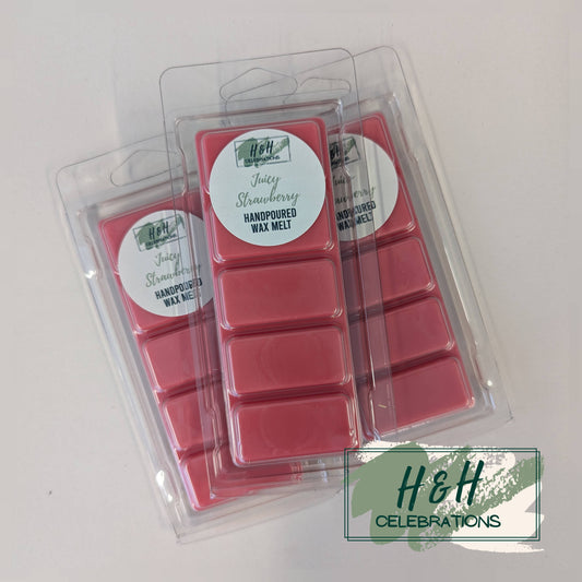 Juicy Strawberry Wax Melt Snap Bar