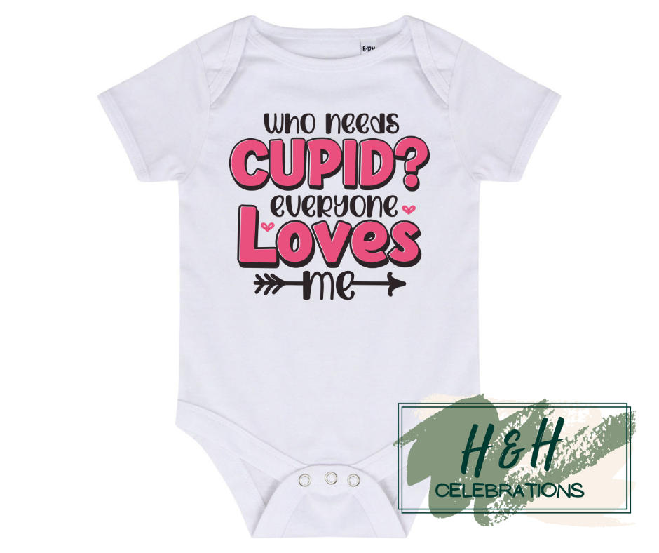 Who Needs Cupid? Everyone Love Me Short Sleeve Vest - Baby