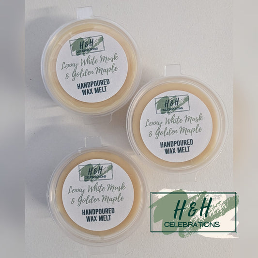 Lenny White Musk & Golden Maple Wax Melt Shot Pot