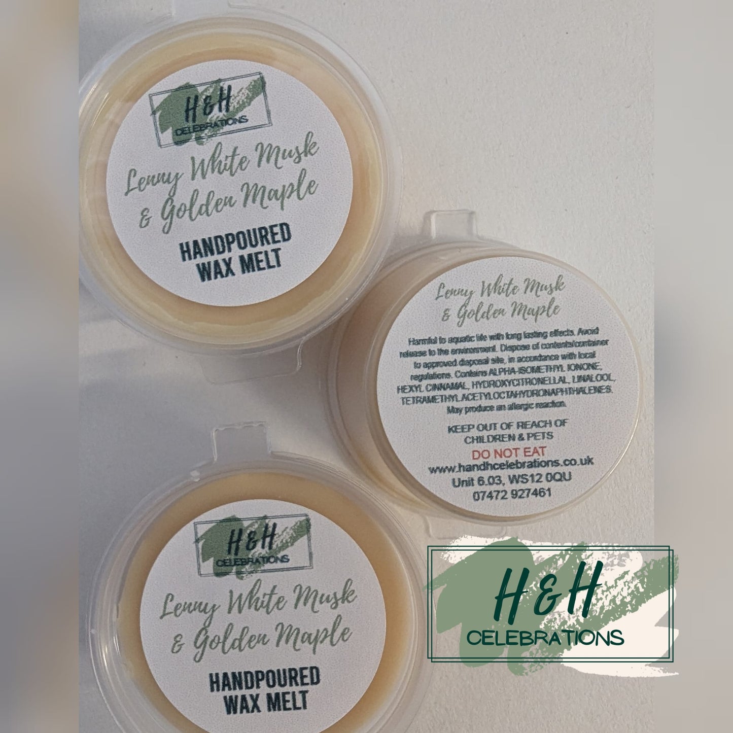Lenny White Musk & Golden Maple Wax Melt Shot Pot