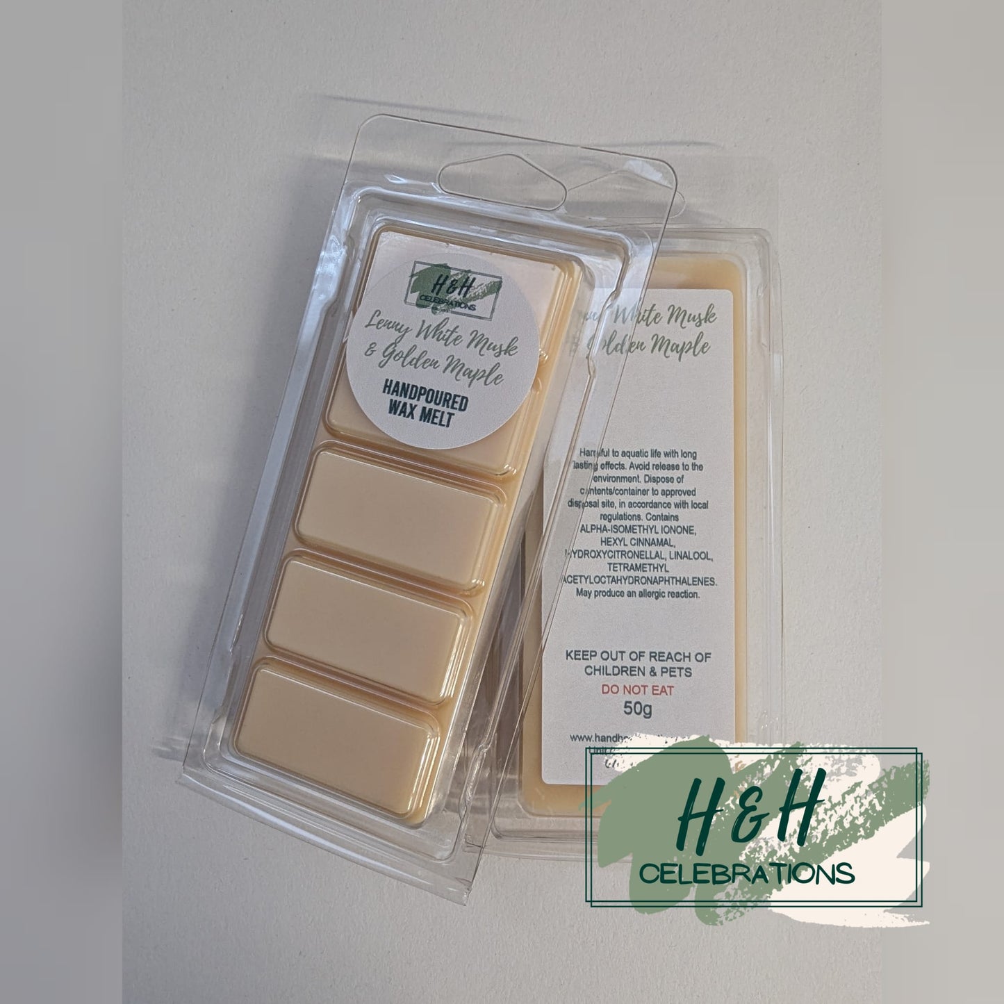 Lenny White Musk & Golden Maple Wax Melt Snap Bar