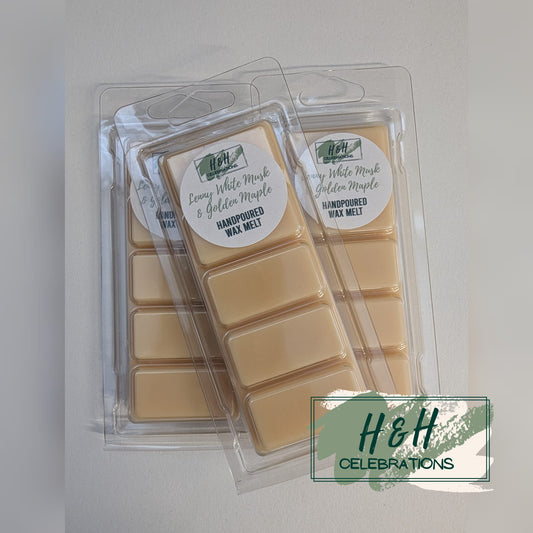 Lenny White Musk & Golden Maple Wax Melt Snap Bar