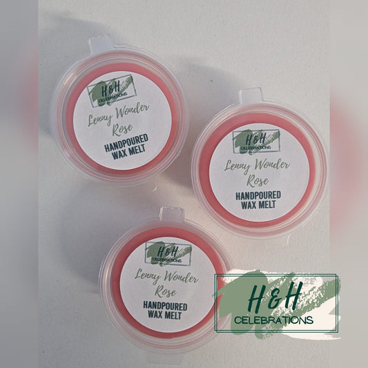 Lenny Wonder Rose Wax Melt Shot Pot