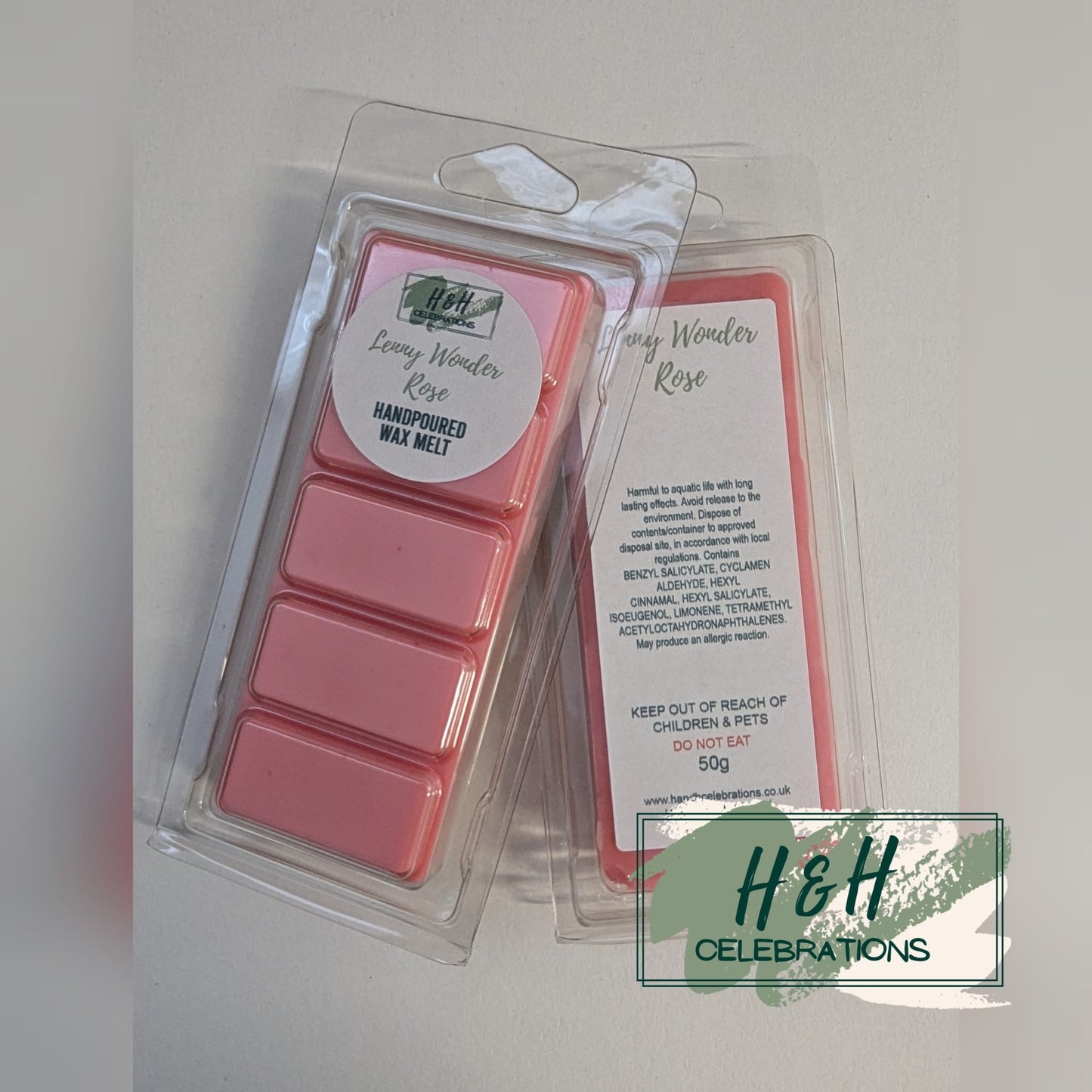 Lenny Wonder Rose Wax Melt Snap Bar