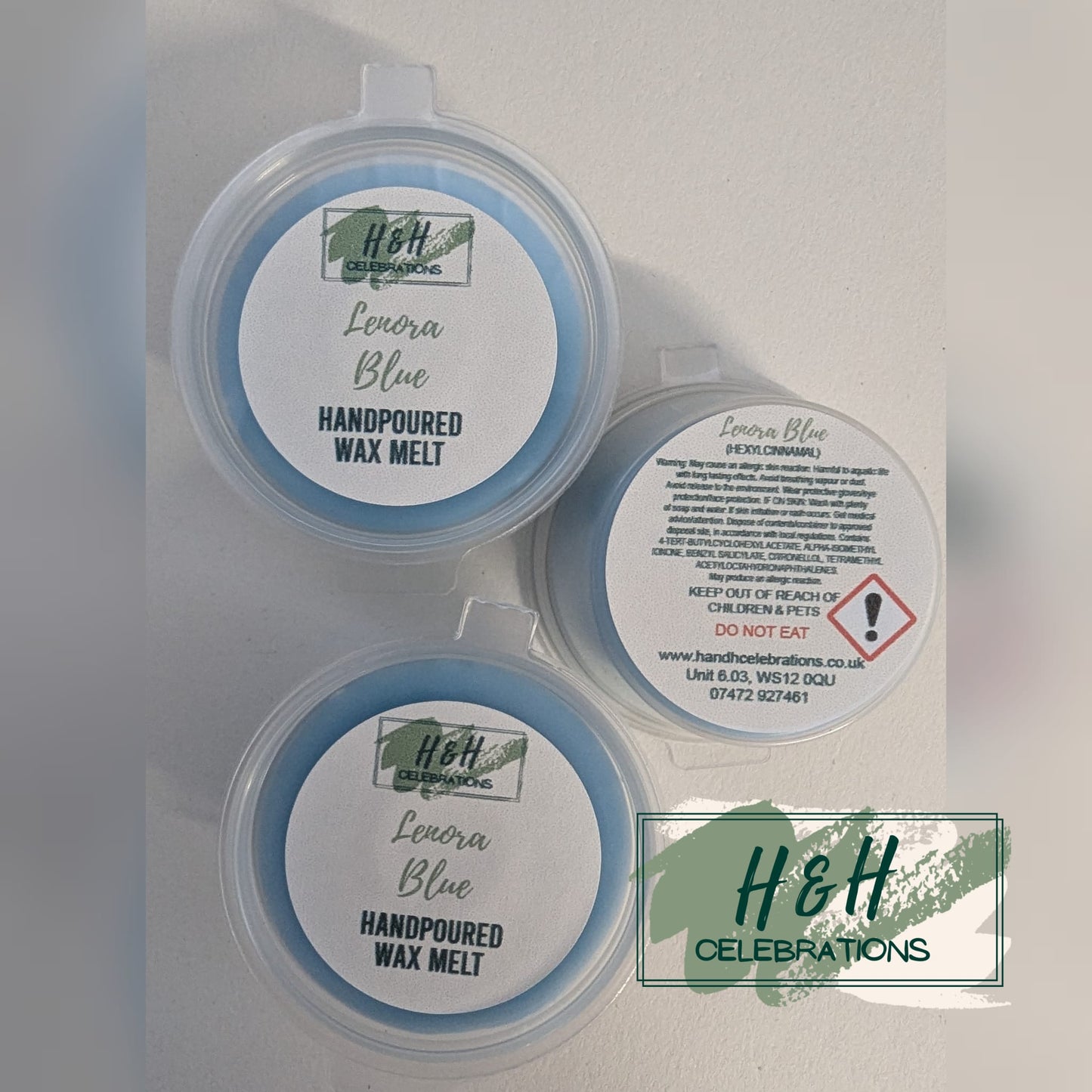Lenora Blue Wax Melt Shot Pot