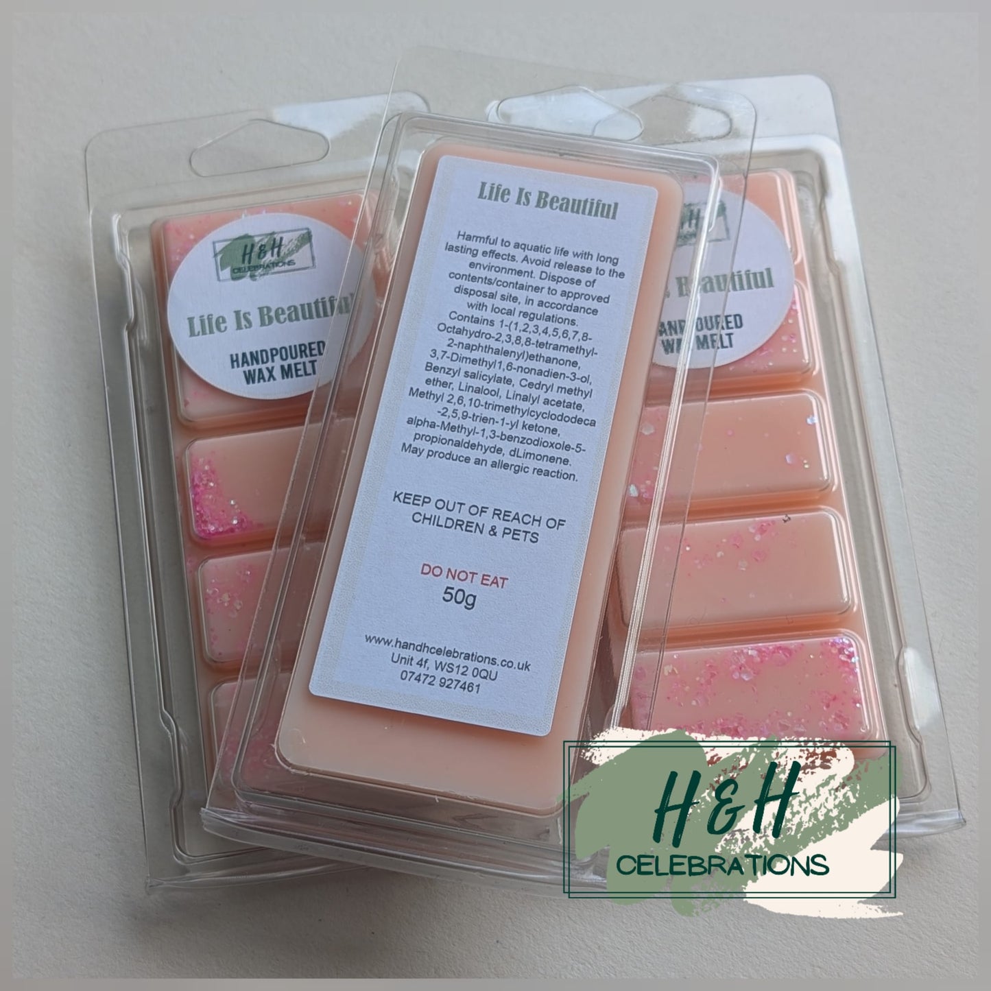 Life Is Beautiful Wax Melt Snap Bar