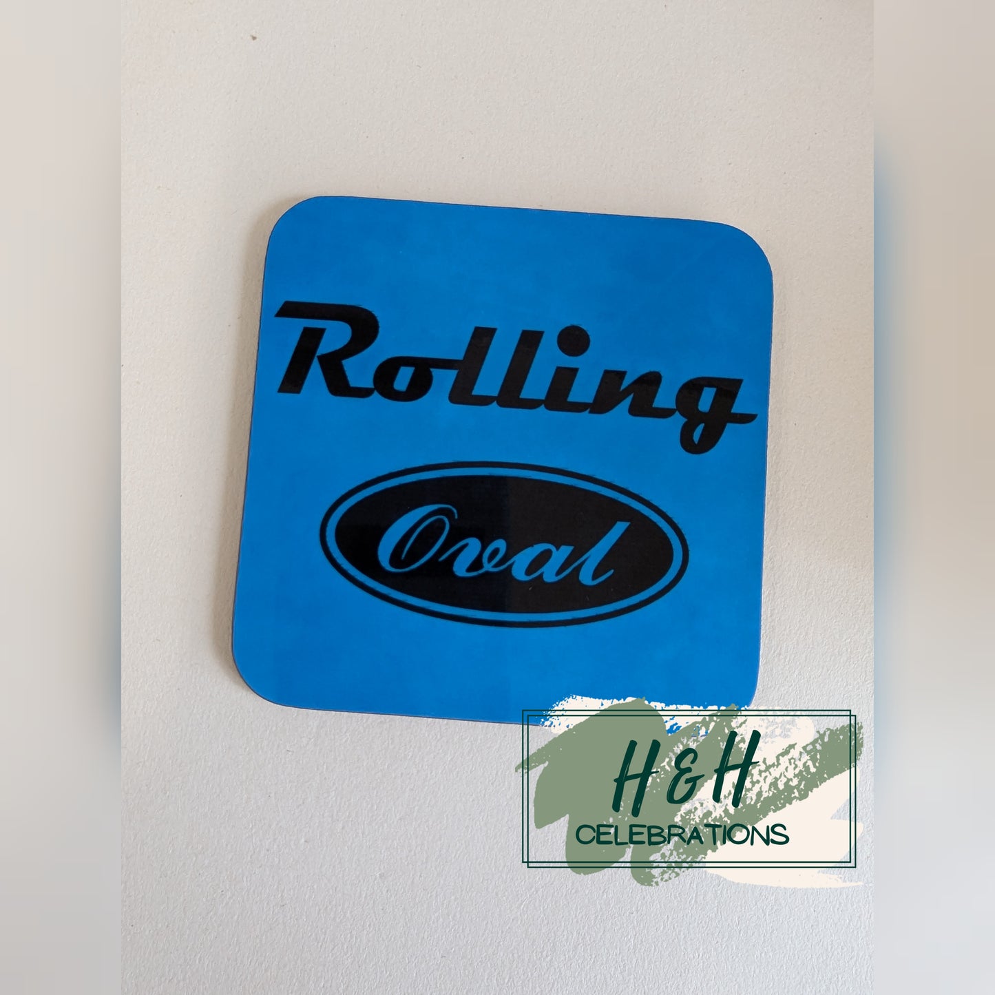 Rolling Oval Mdf Coaster