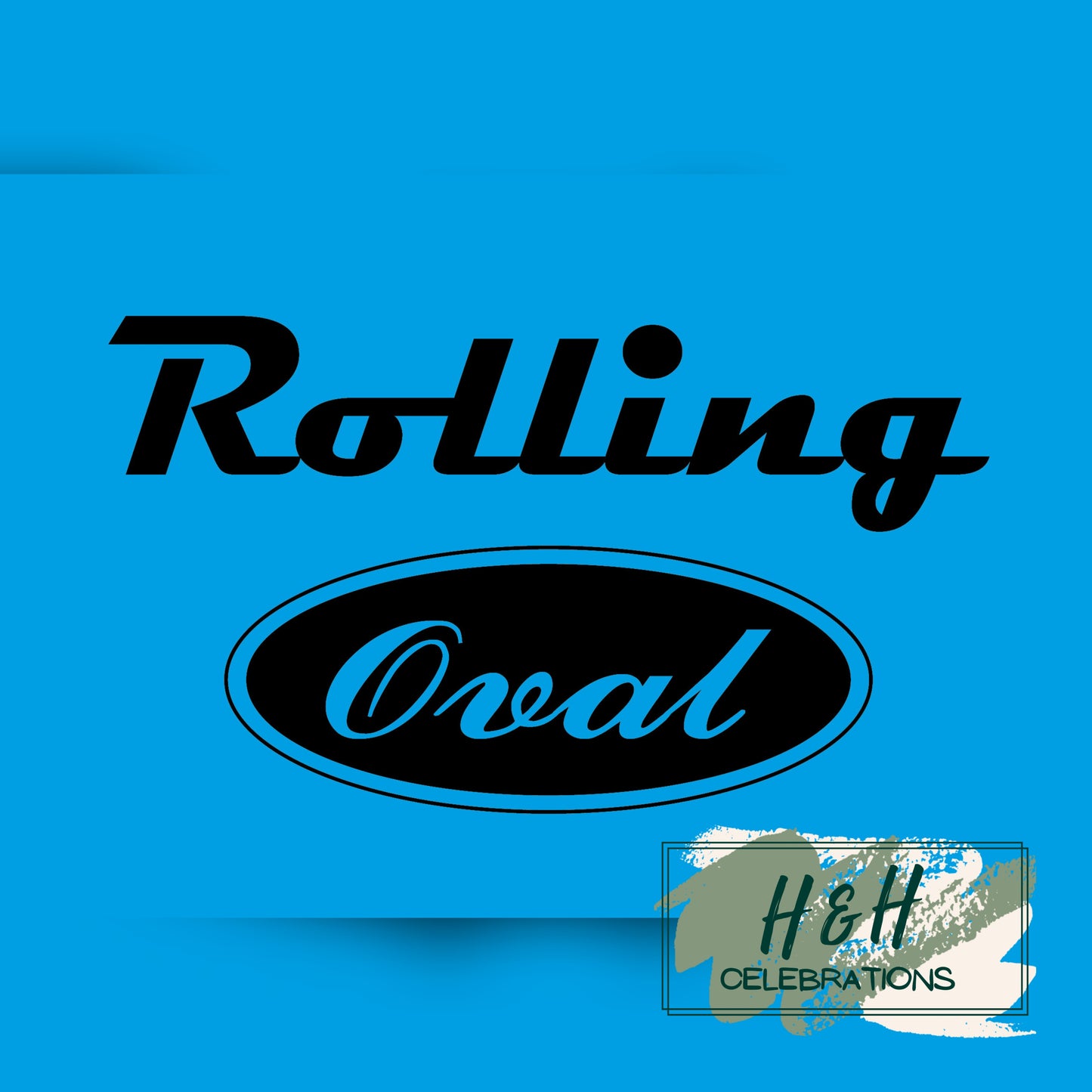 Rolling Oval Glass Clock