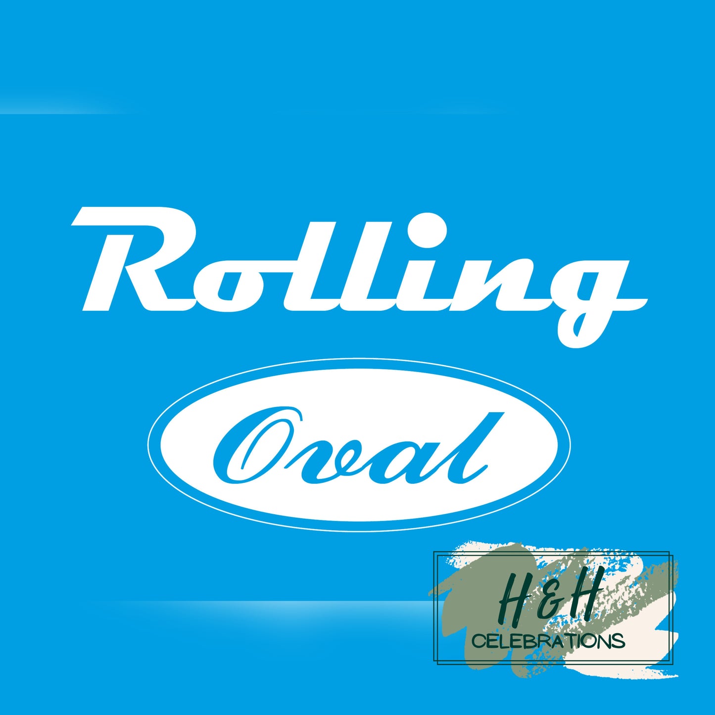 Rolling Oval Glass Clock