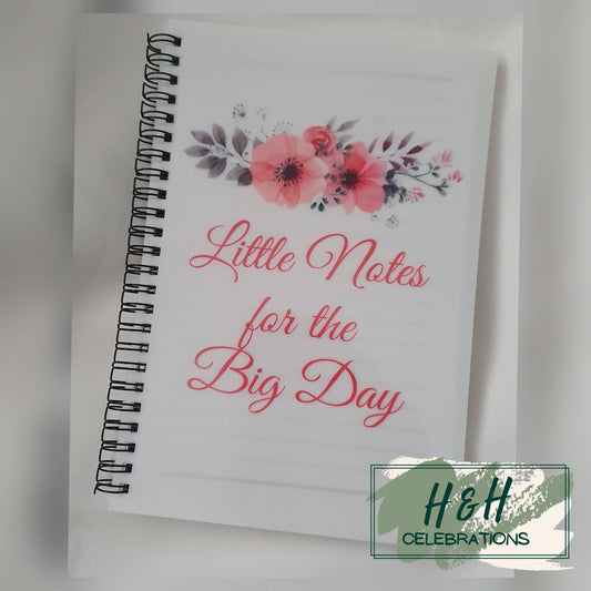 Little Notes For The Big Day Floral A5 Lined Notepad