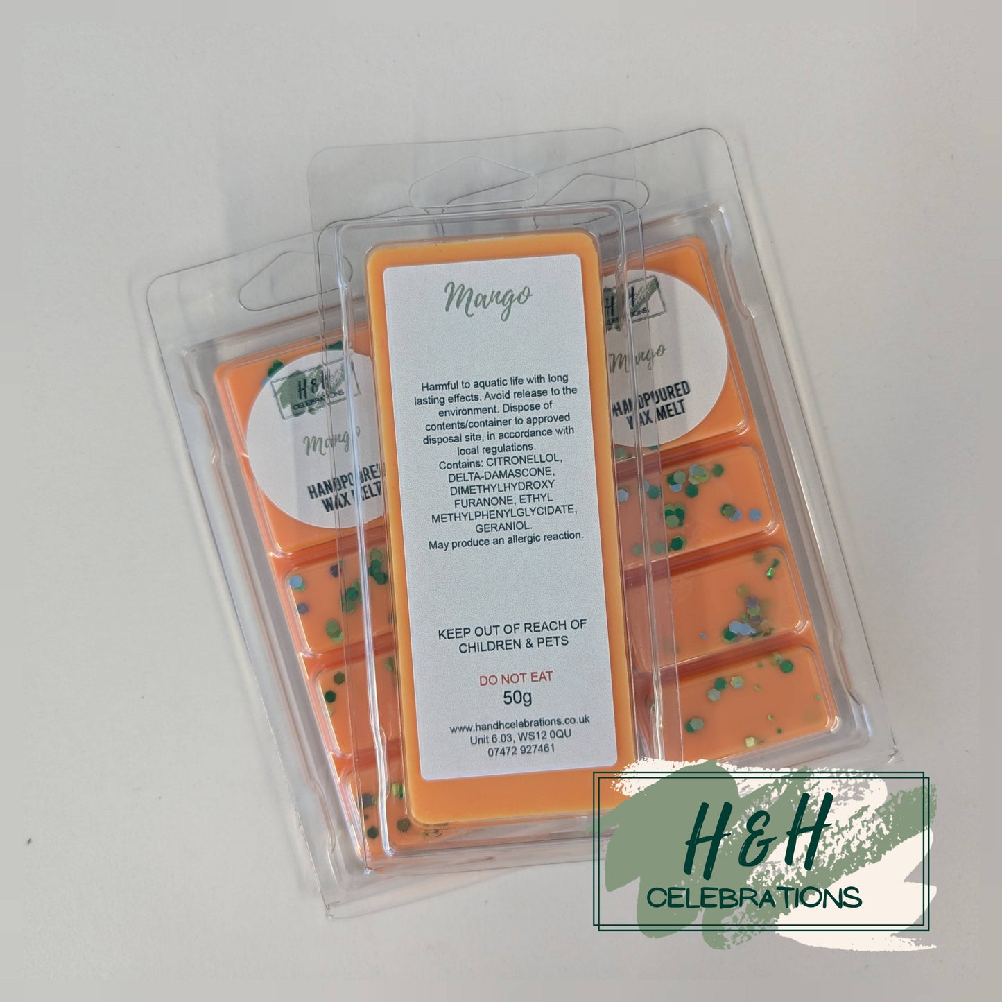 Mango Wax Melt Snap Bar