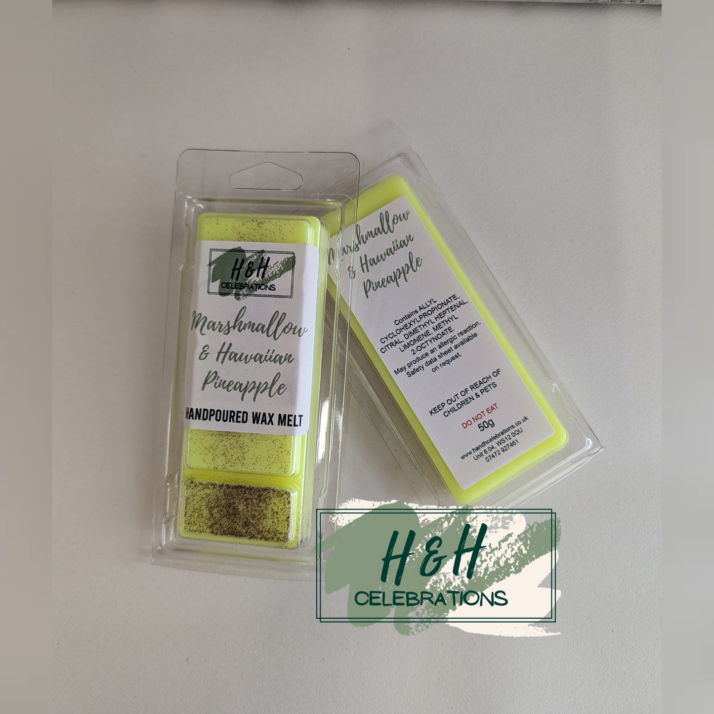 Marshmallow & Hawaiian Pineapple Wax Melt Snap Bar