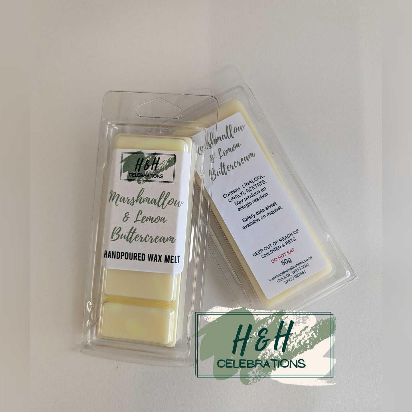 Marshmallow & Lemon Buttercream Wax Melt Snap Bar